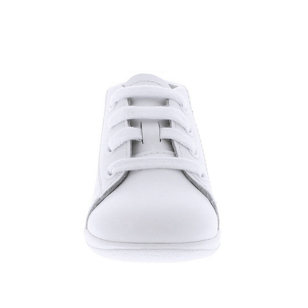 Footmates Angel Baby Shoes - Unisex for Boys and Girls - White Lace Up