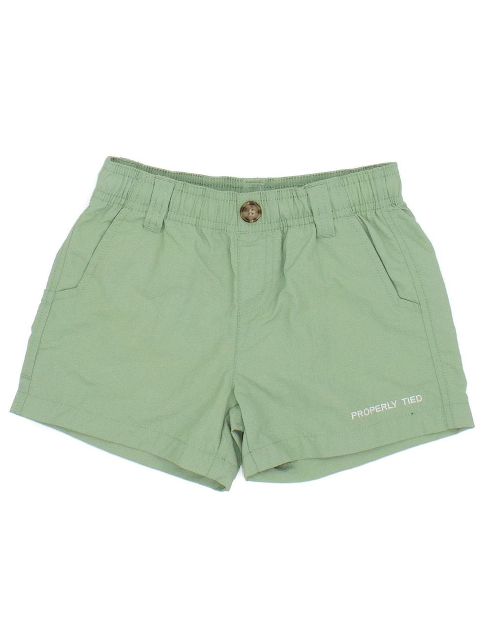 Properly Tied Boys Mallard Shorts - Mint Green
