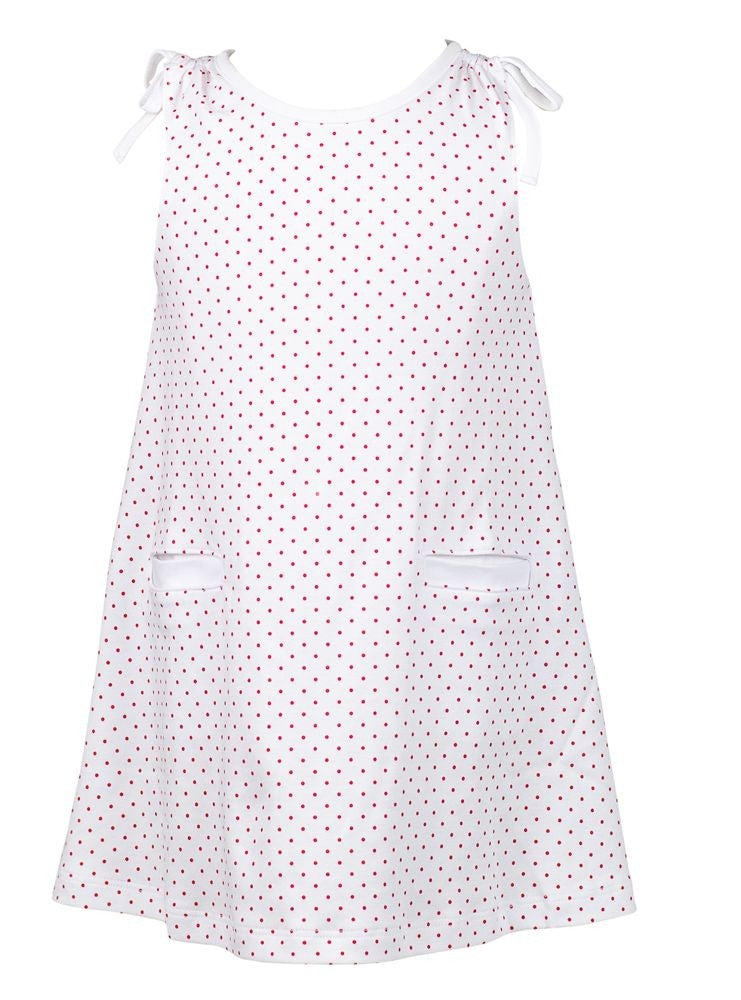Proper Peony Pima Girls Dottie Sleeveless Dress
