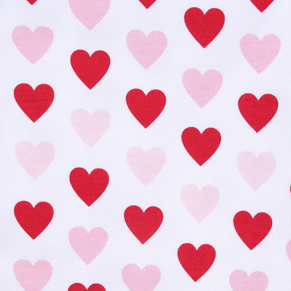 Magnolia Baby Girls Pink & Red Heart to Heart Valentines Dress