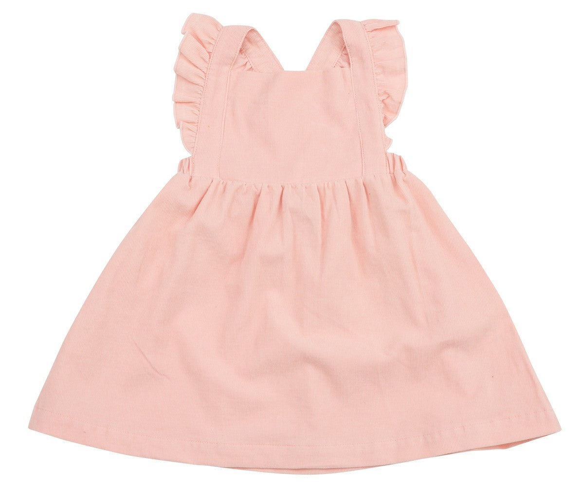 Angel Dear Baby / Toddler Girls Corduroy Pinafore Dress - Pink