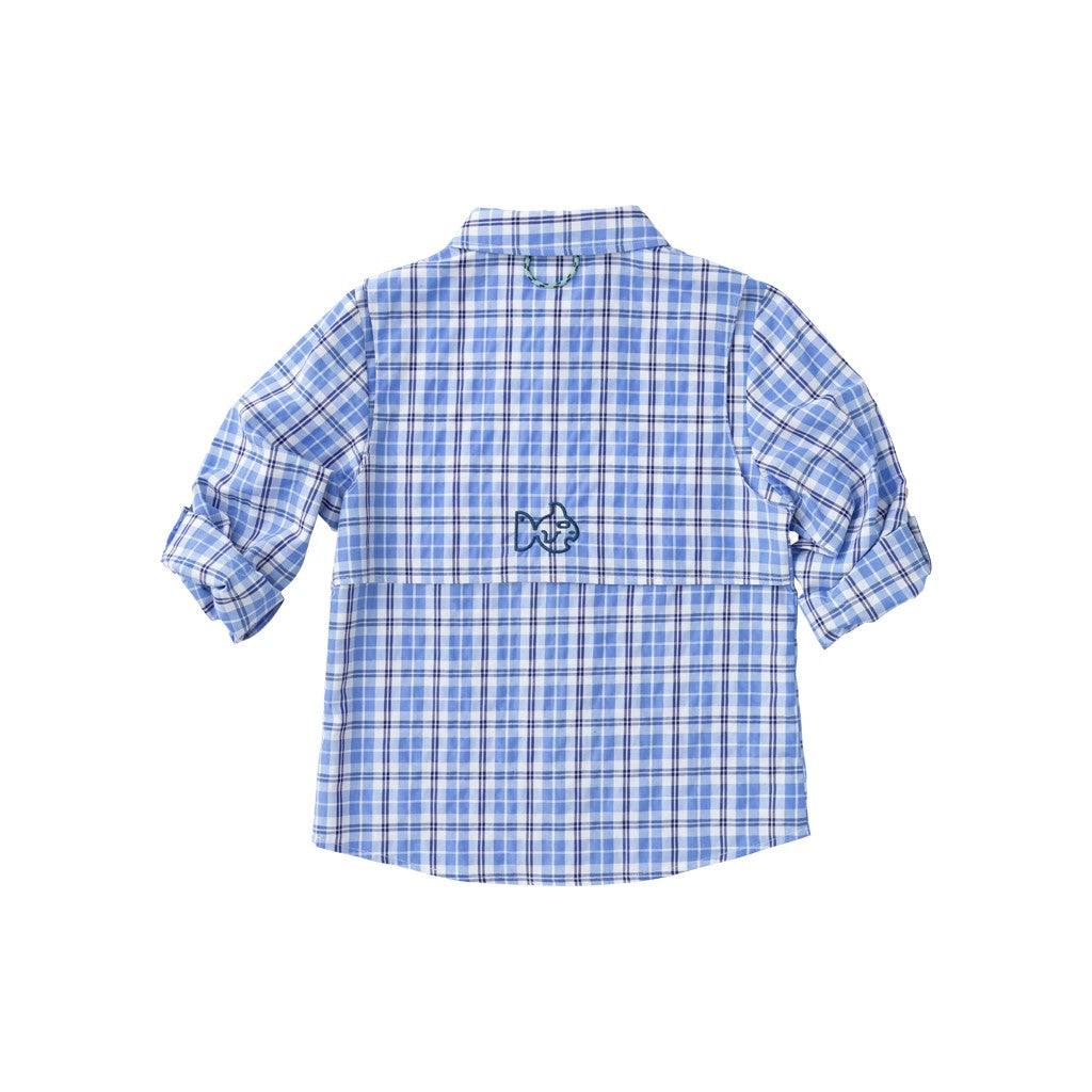 Prodoh Founders Fishing Shirt - Dutch Canal Blue Plaid