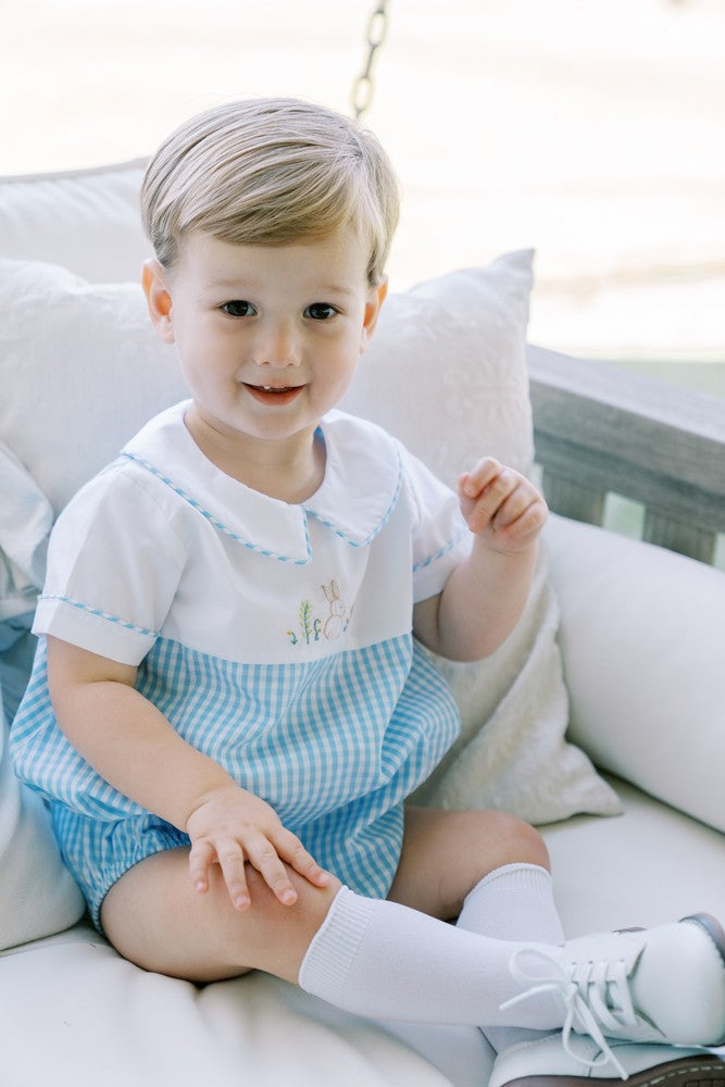 Proper Peony Baby Boys Blue Blake Easter Bunny Bubble