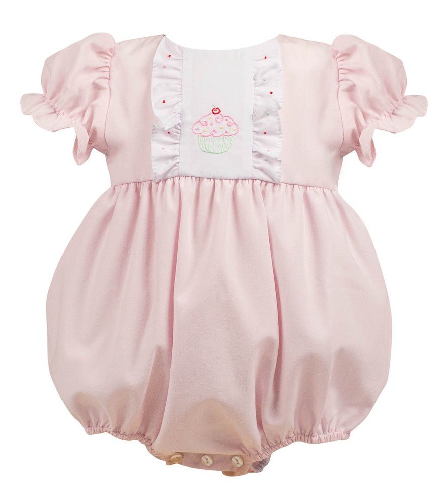 Proper Peony Baby Girls Pink Birthday Cupcake Bubble