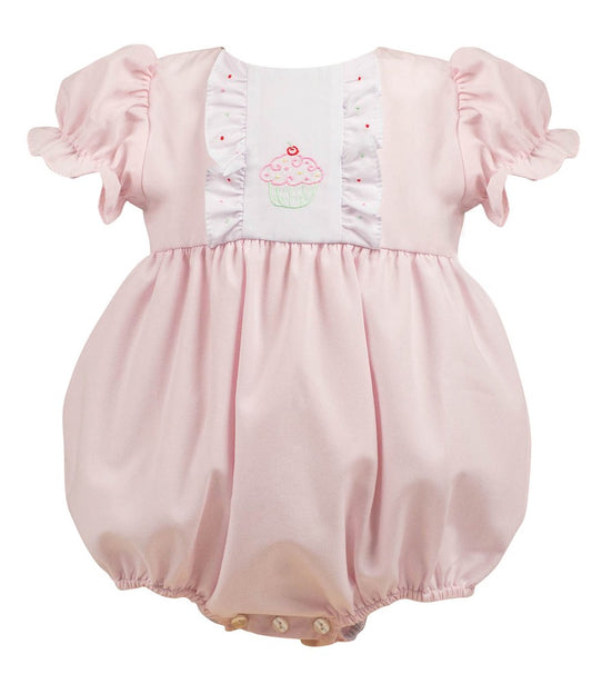 Proper Peony Baby Girls Pink Birthday Cupcake Bubble