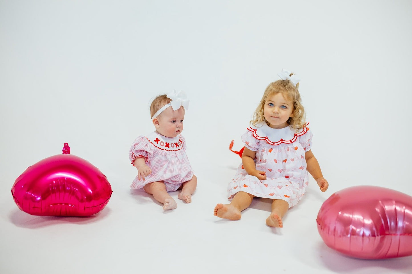 Shop Teeta Girls Ally Dress - Valentine Hearts - Fancy Collar