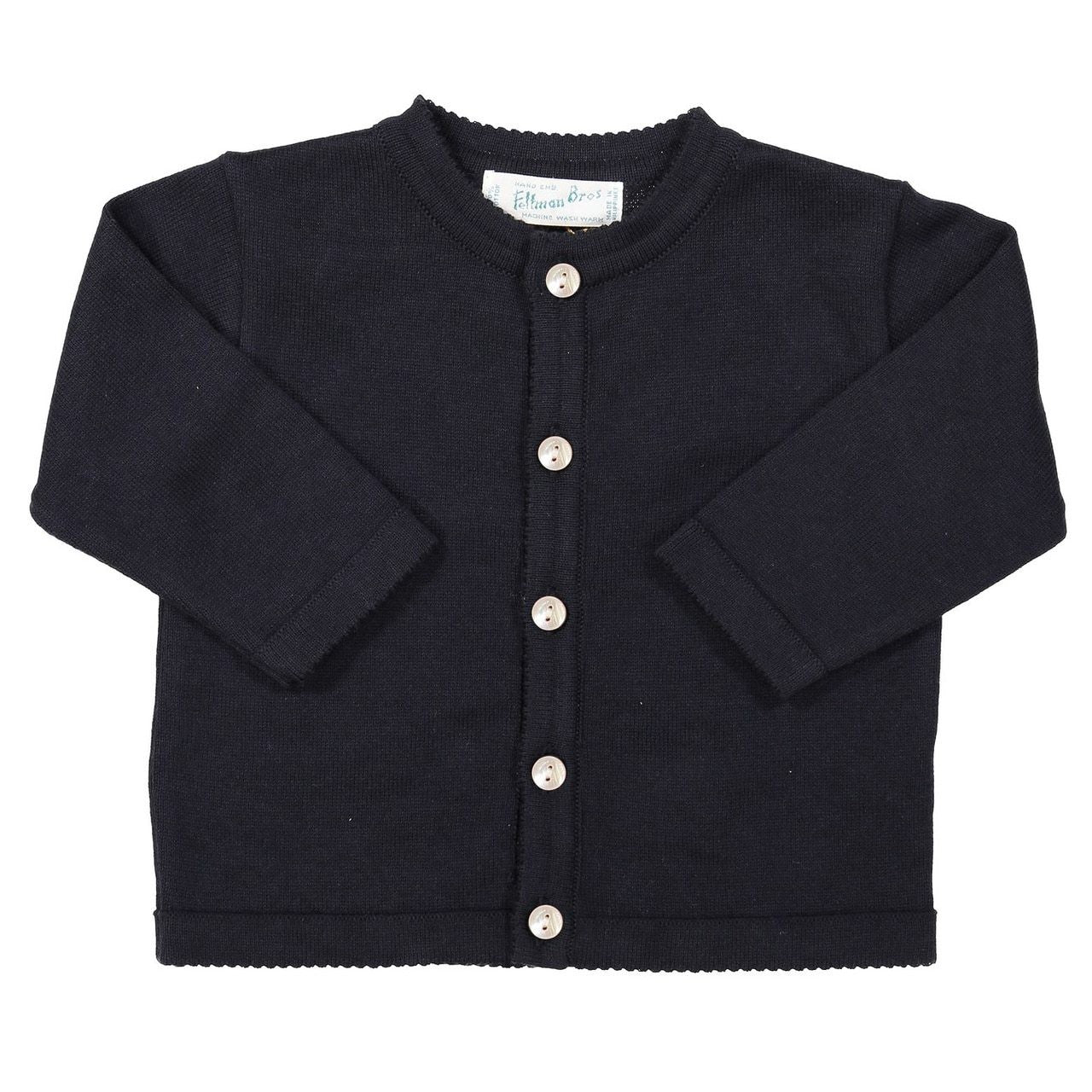 Feltman Brothers Baby / Toddler Unisex Classic Cardigan Sweater - Navy Blue by Feltman Brothers