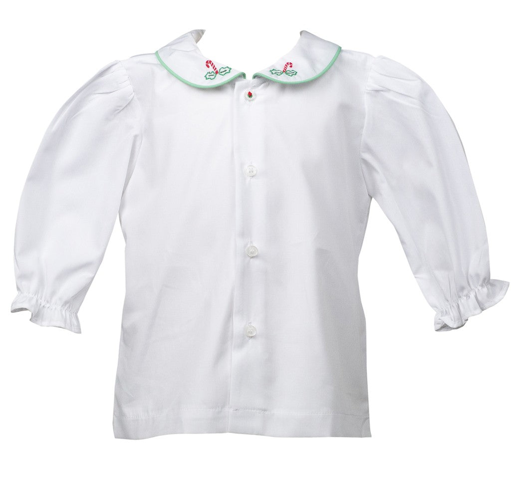 Proper Peony Girls White Whistler Holly Blouse