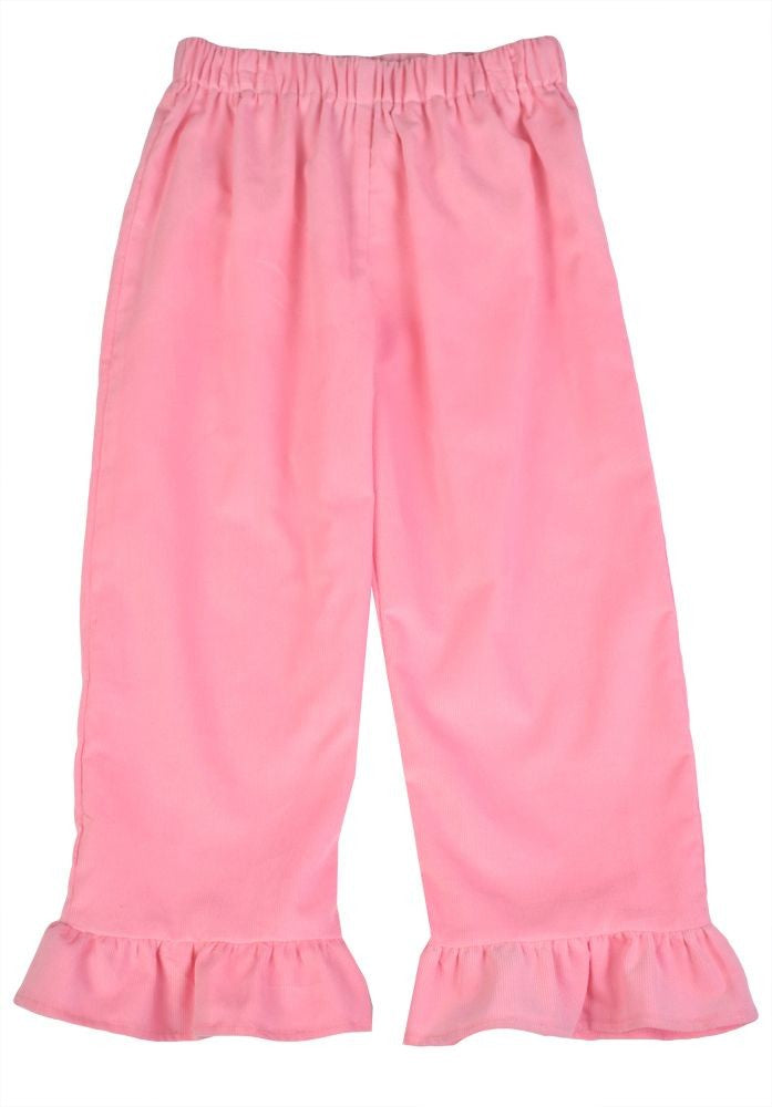Funtasia Too Girls Pull On Ruffle Pants - Corduroy - Bubblegum Pink