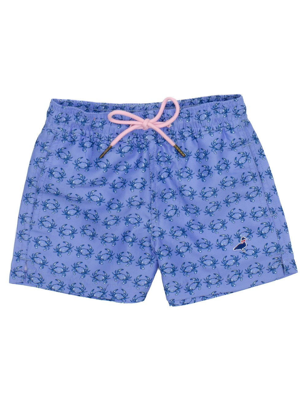 Properly Tied Boys Swim Trunks - Blue Crabs Print