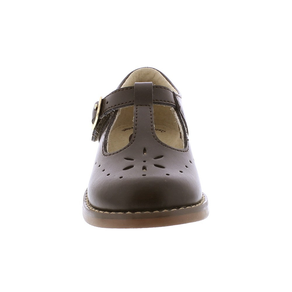 Footmates Girls Shoes - Sherry T-Strap - Brown