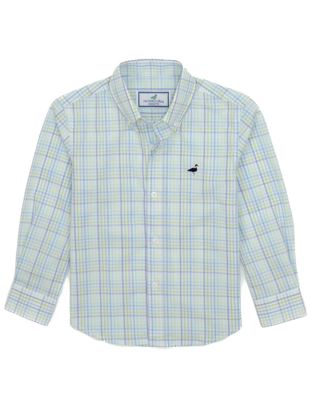 Properly Tied Boys Button Down Sport Shirt - Laguna Plaid by Properly Tied