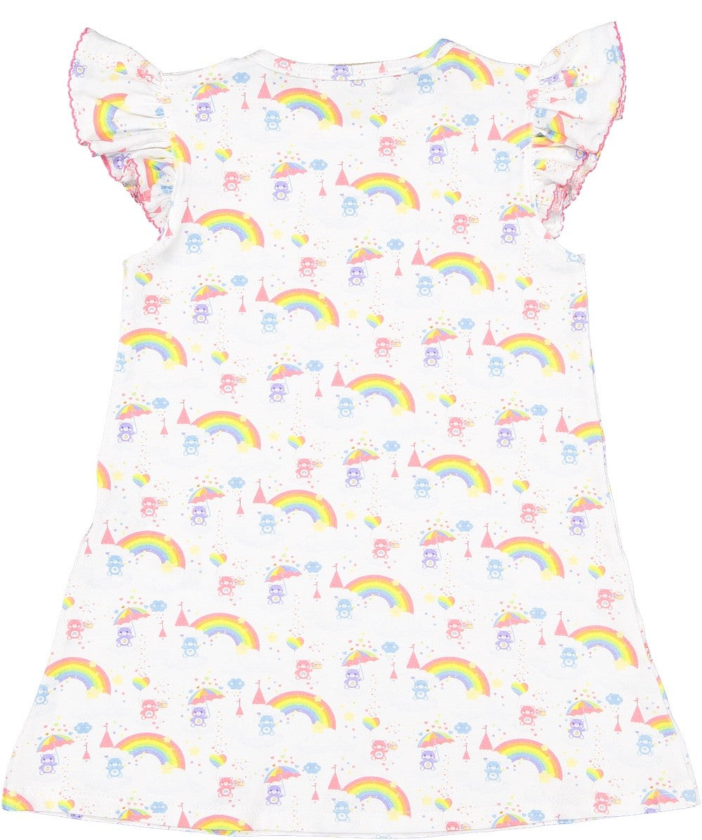 Sal & Pimenta Girls Knit Dress - A-Line - Life on a Rainbow Print