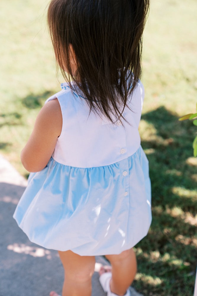 Proper Peony Baby Girls Blue Seashore Bubble by Proper Peony