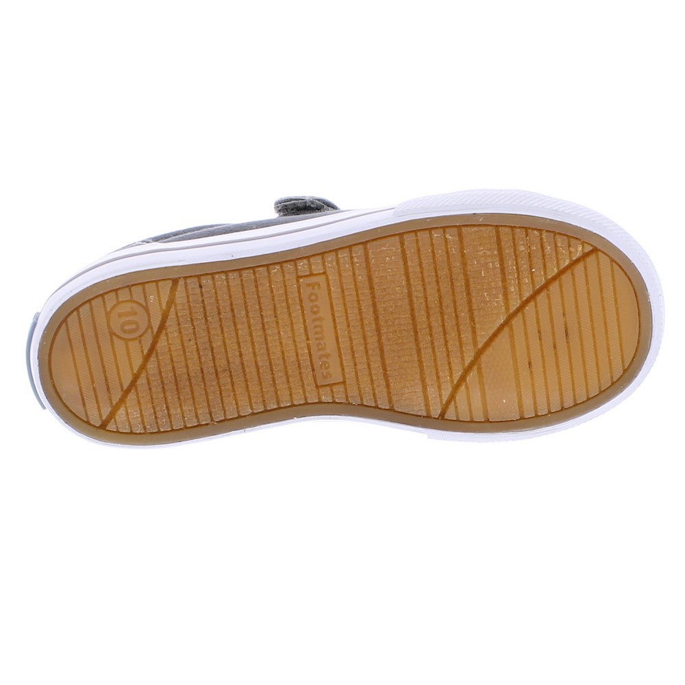Footmates Kids Shoes - Jordan Vulcanized Canvas with Velcro - Gray