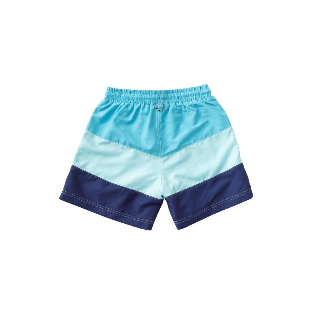 Prodoh Boys Swim Trunks - Colorblock - Blue Blossom