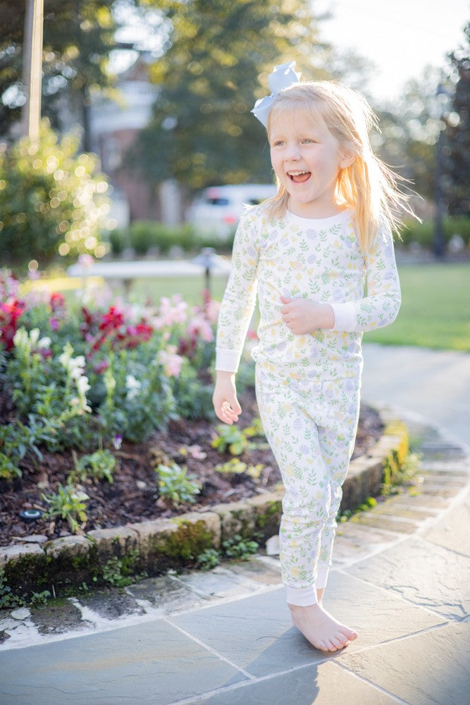 Proper Peony Hatch Easter Print Two Piece PJs Pajamas
