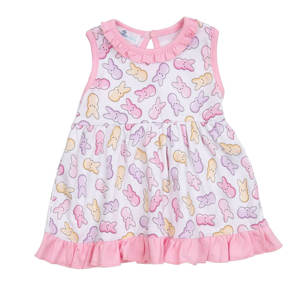 Magnolia Baby Toddler Girls Pink Easter Peep-tastic! Dress