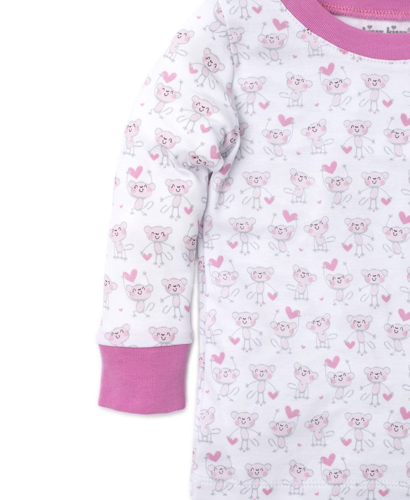 Kissy Kissy Girls Monkey Moves Pajamas - Pink