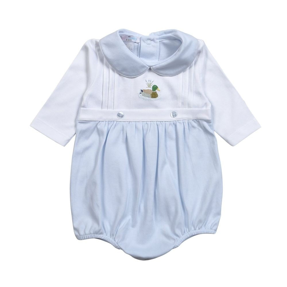 Baby Loren Baby Boys Blue Mallard Duck Bubble