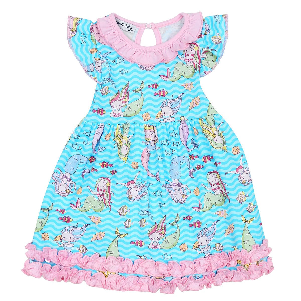Magnolia Baby Toddler Girls Mermazing! Mermaids Flutters Dress