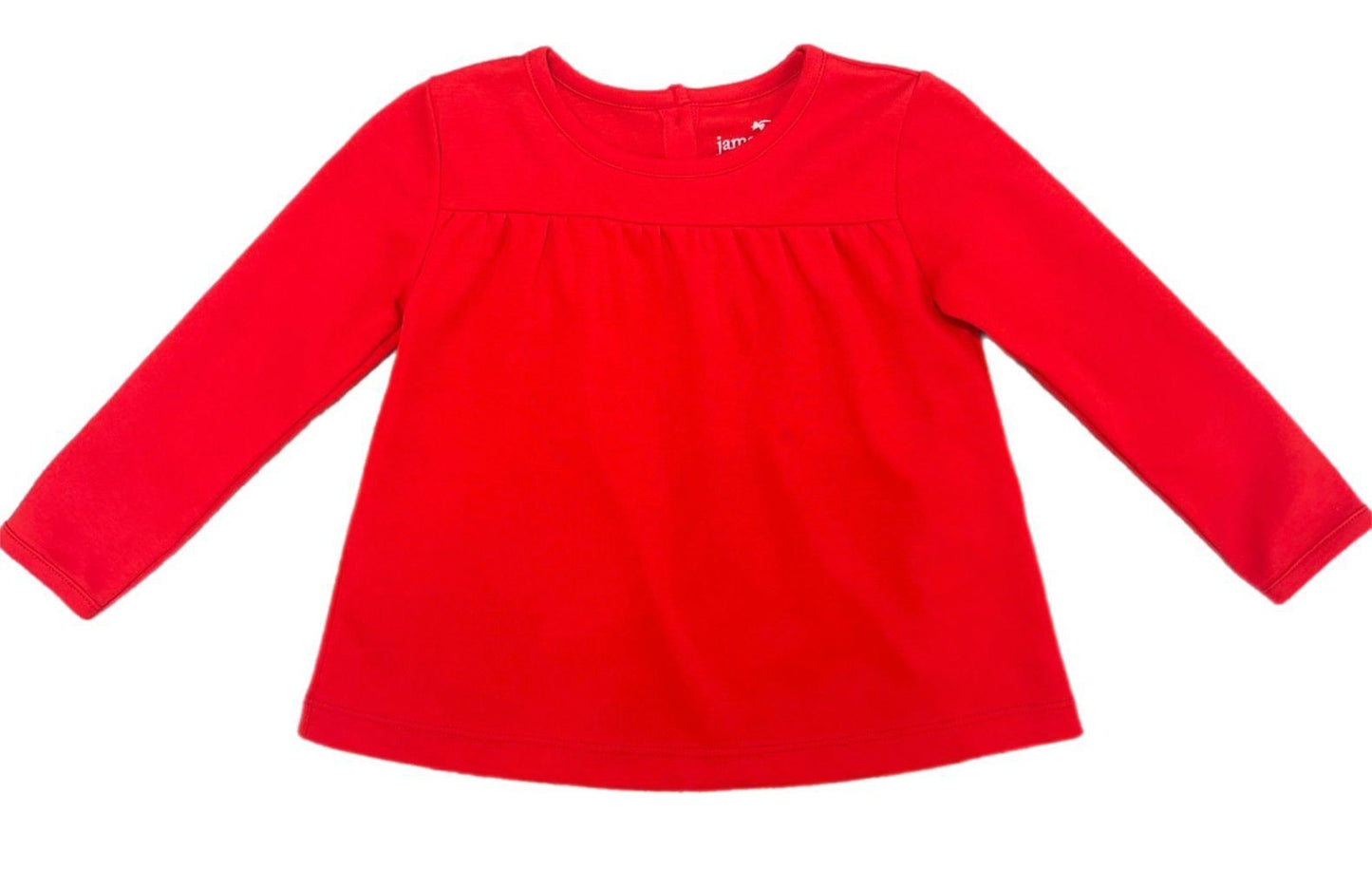 James & Lottie Girls Isla Knit Top - Red