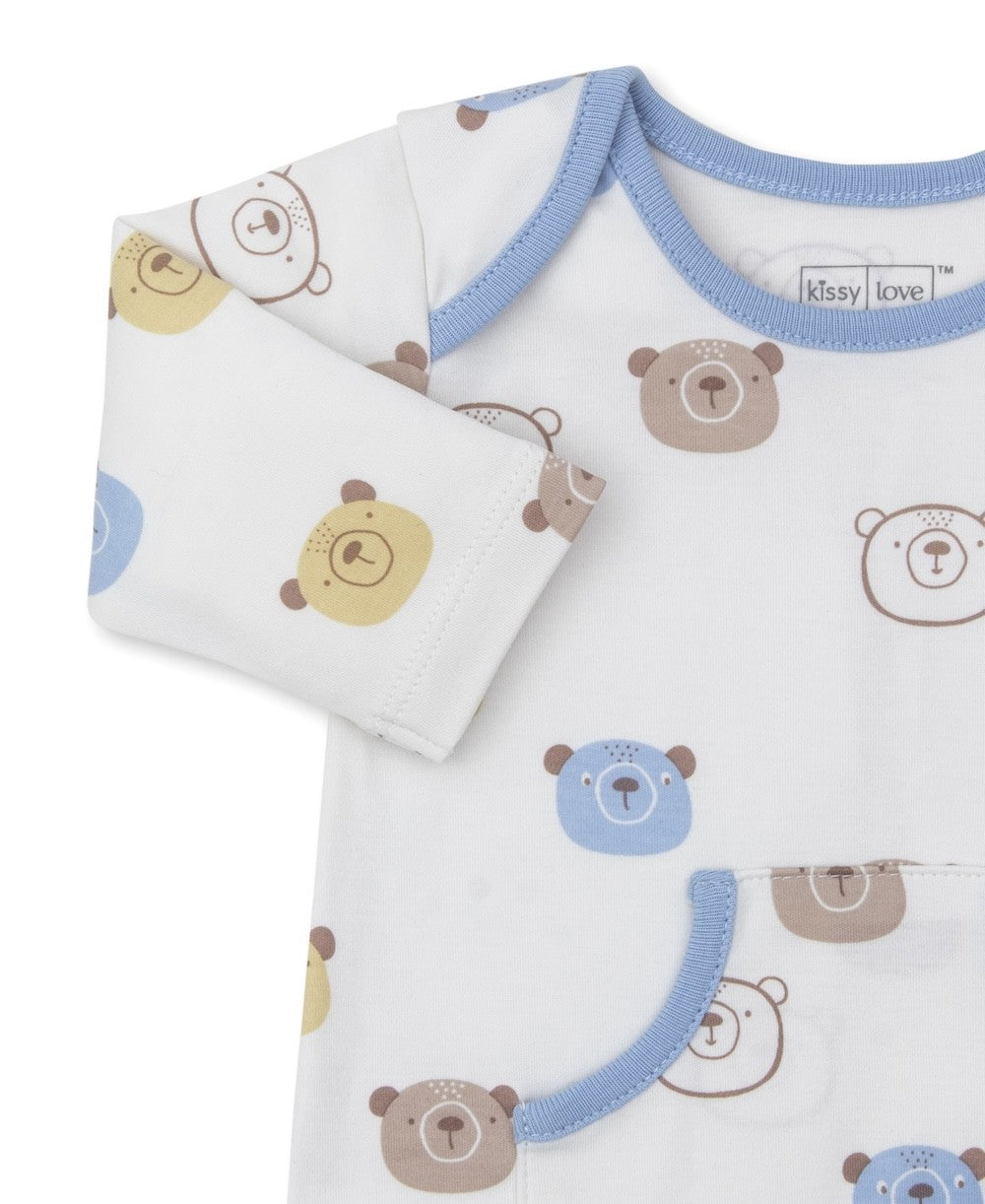 Kissy Kissy Love Baby Boys Playsuit - Teddy Bear Talk