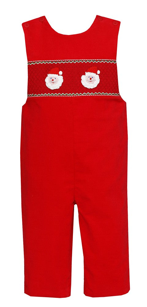 Claire & Charlie Baby / Toddler Boys Red Corduroy Smocked / Crochet Santa Longall by Claire & Charlie
