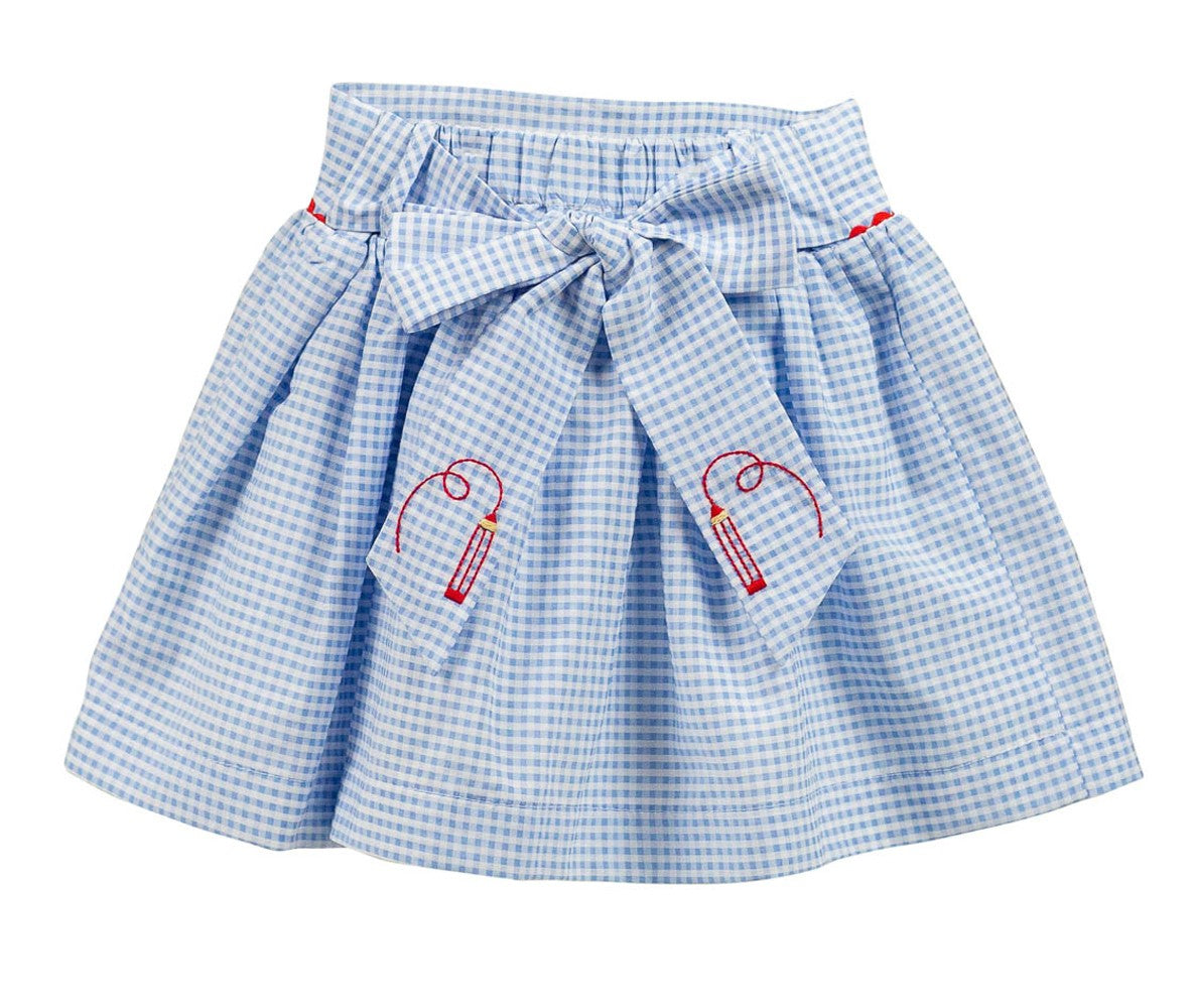 Proper Peony Girls Highlands School Skirt - Cute Bow on Back!