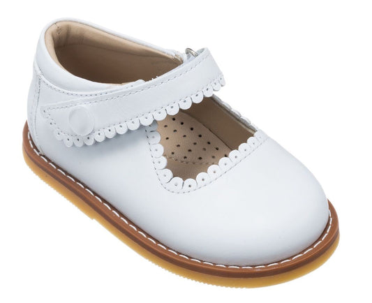 Elephantito Girls Shoes - Toddler Mary Janes - White