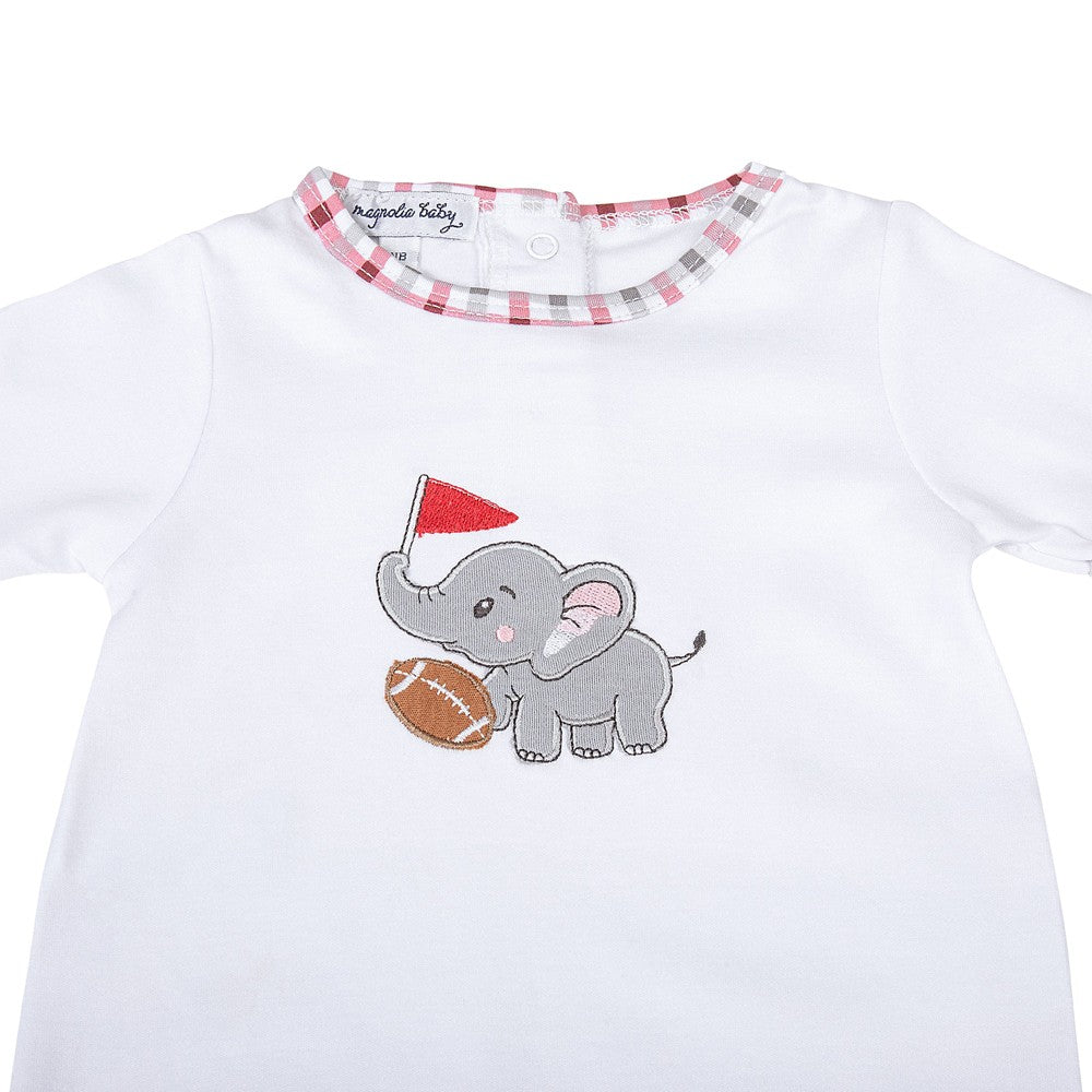 Magnolia Baby Boys Alabama Crimson Tide Applique Playsuit