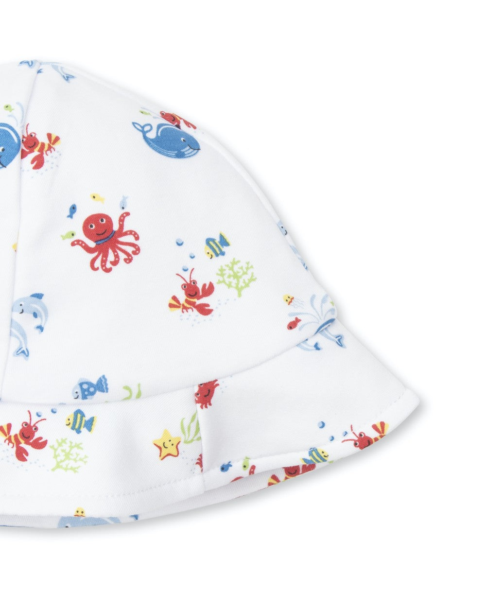 Kissy Kissy Baby Boys Sun Hat - Blue Ocean Outing