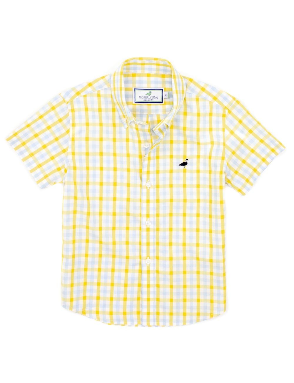 Properly Tied Boys Seasonal Sport Shirt - Sunrise Yellow