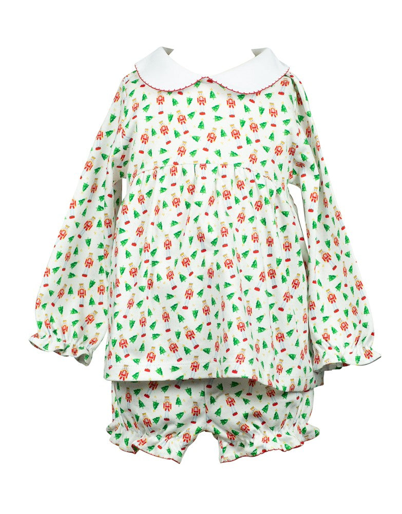 Proper Peony Parkside Girls Bloomers Set - Nutcracker
