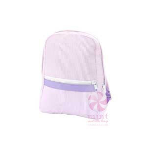 Mint Kids Backpack - Pink / Purple Princess Seersucker