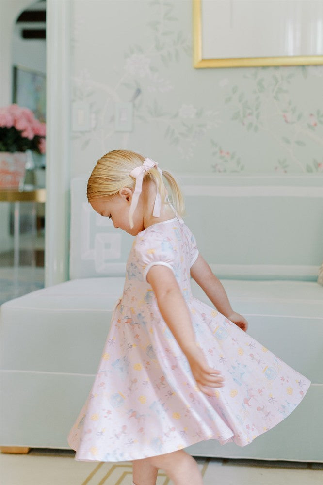 Proper Peony Pima Girls Pink Magic Wand Dress