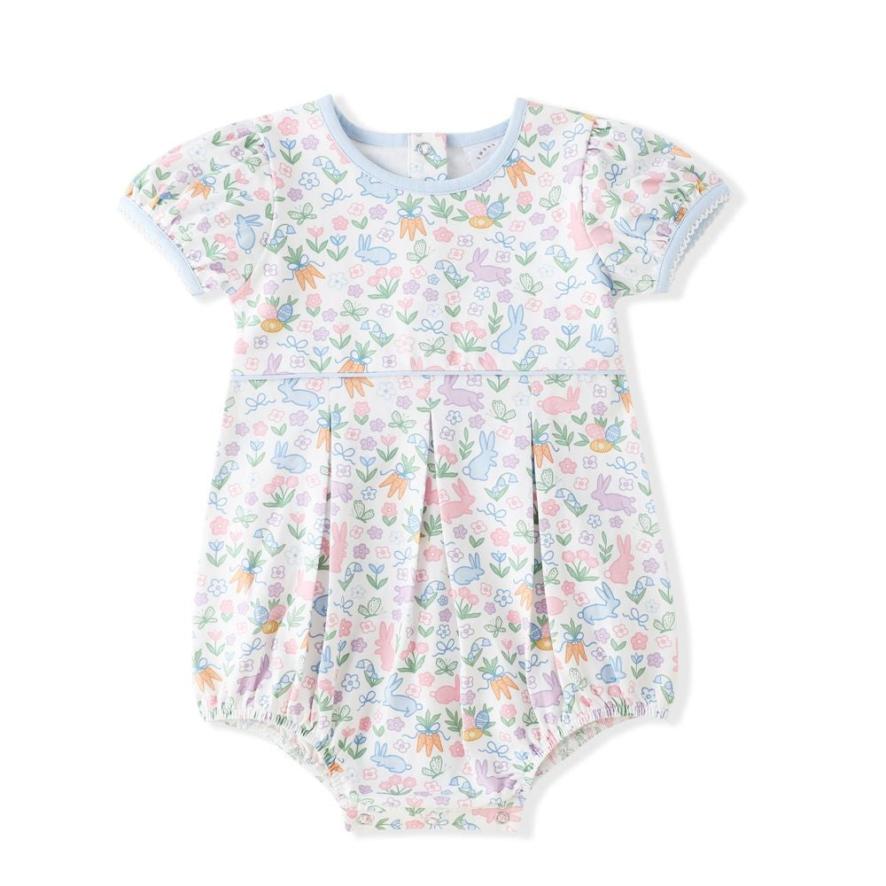 Swoon Baby Girls Pastel Easter Bunny Print Bubble