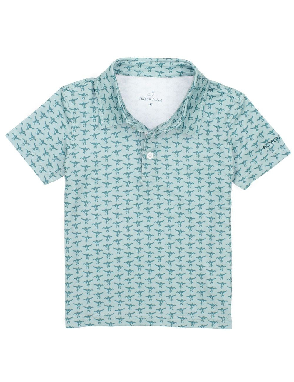 Properly Tied Boys Inlet Polo Shirt - Flying Mallard Duck