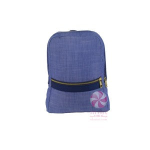 Mint Kids Backpack - Navy Blue Chambray