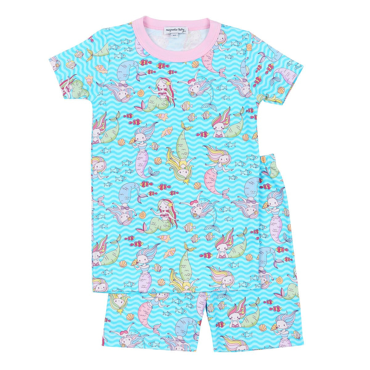 Magnolia Baby Little Girls Mermazing! Mermaids Short Pajamas