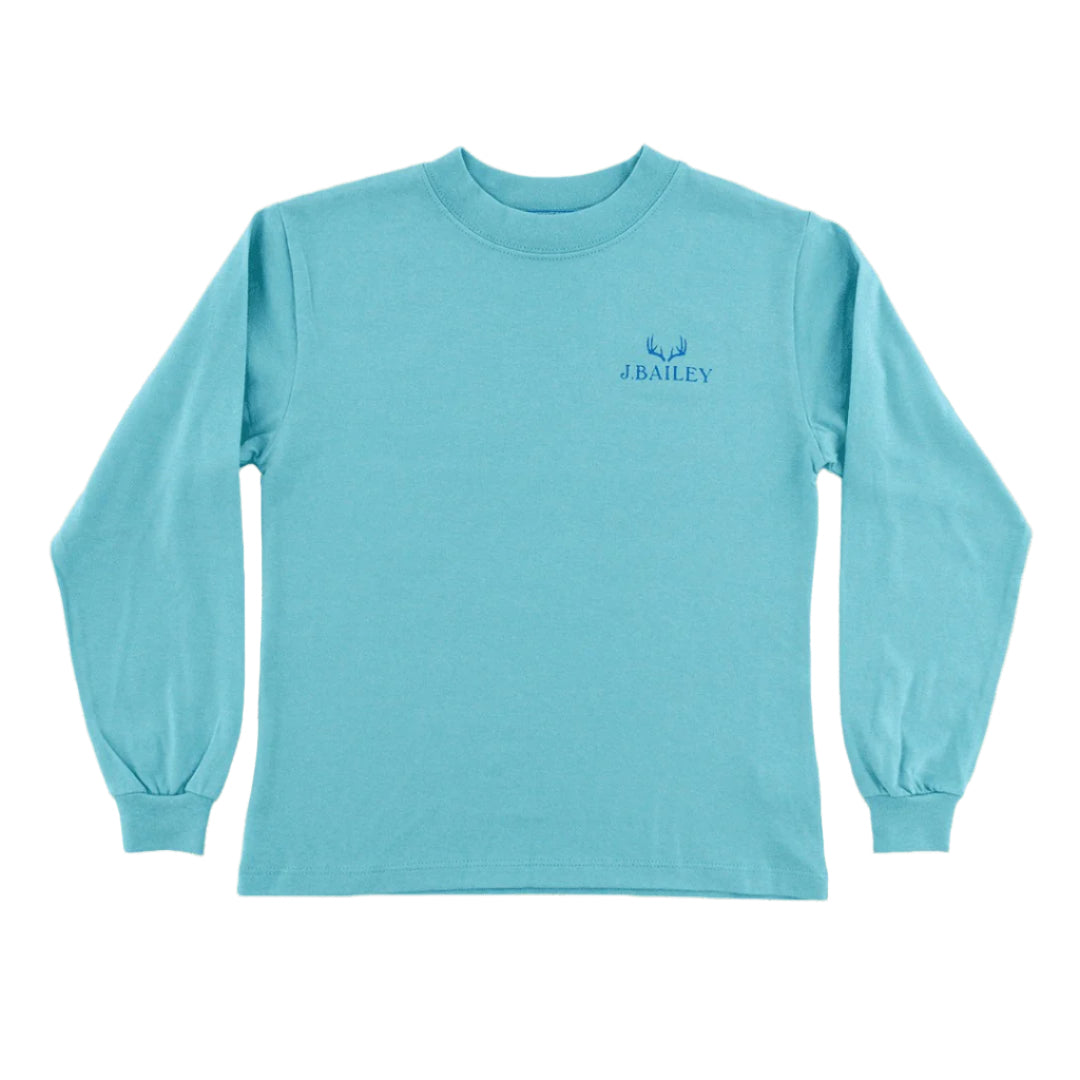Bailey Boys J. Bailey Logo Tee Shirt - Ocean Aqua Shirt - Antlers