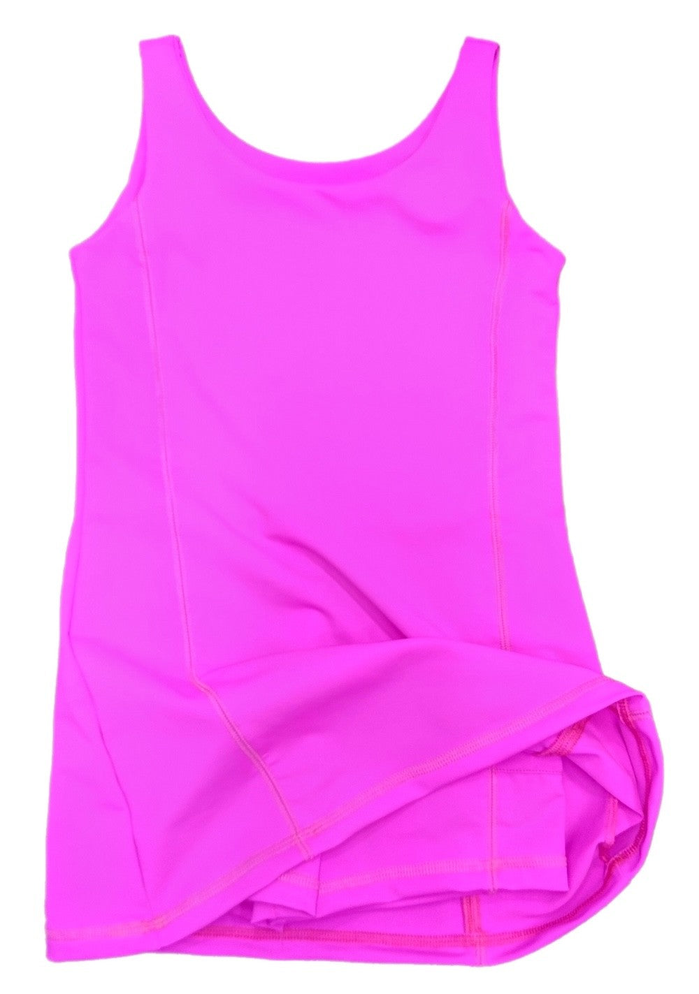 Be Elizabeth by James & Lottie Girls Athleisure Tennis Dress - Fuchsia Hot Pink