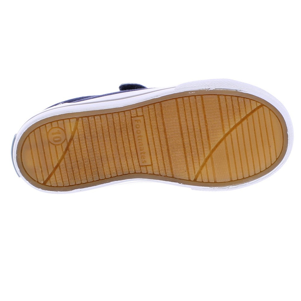 Footmates Kids Shoes - Jordan Vulcanized Canvas with Velcro - Navy Blue