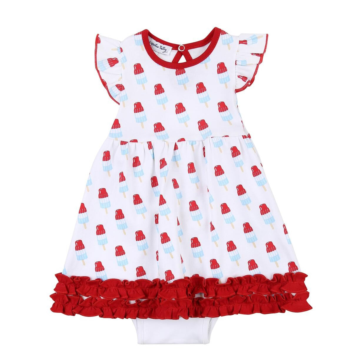 Magnolia Baby Girls Astro Ice Pops Printed Flutters Dress by Magnolia Baby