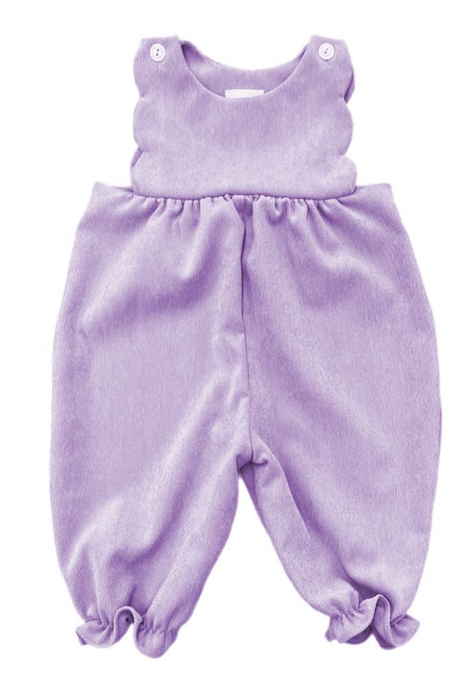 James & Lottie Savannah Scalloped Romper - Lilac Lavender Cord by James & Lottie