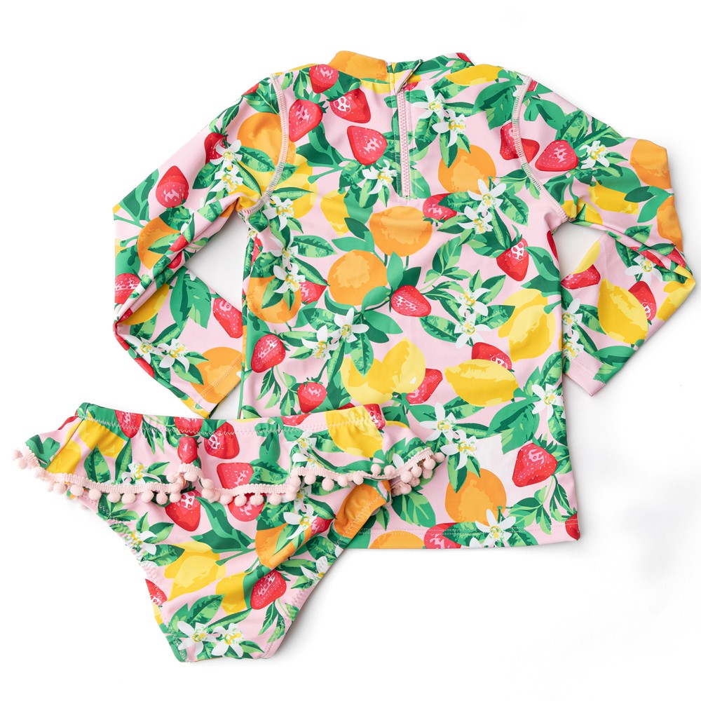 Shade Critters Girls Rash Guard Swim Set - Fruit Punch