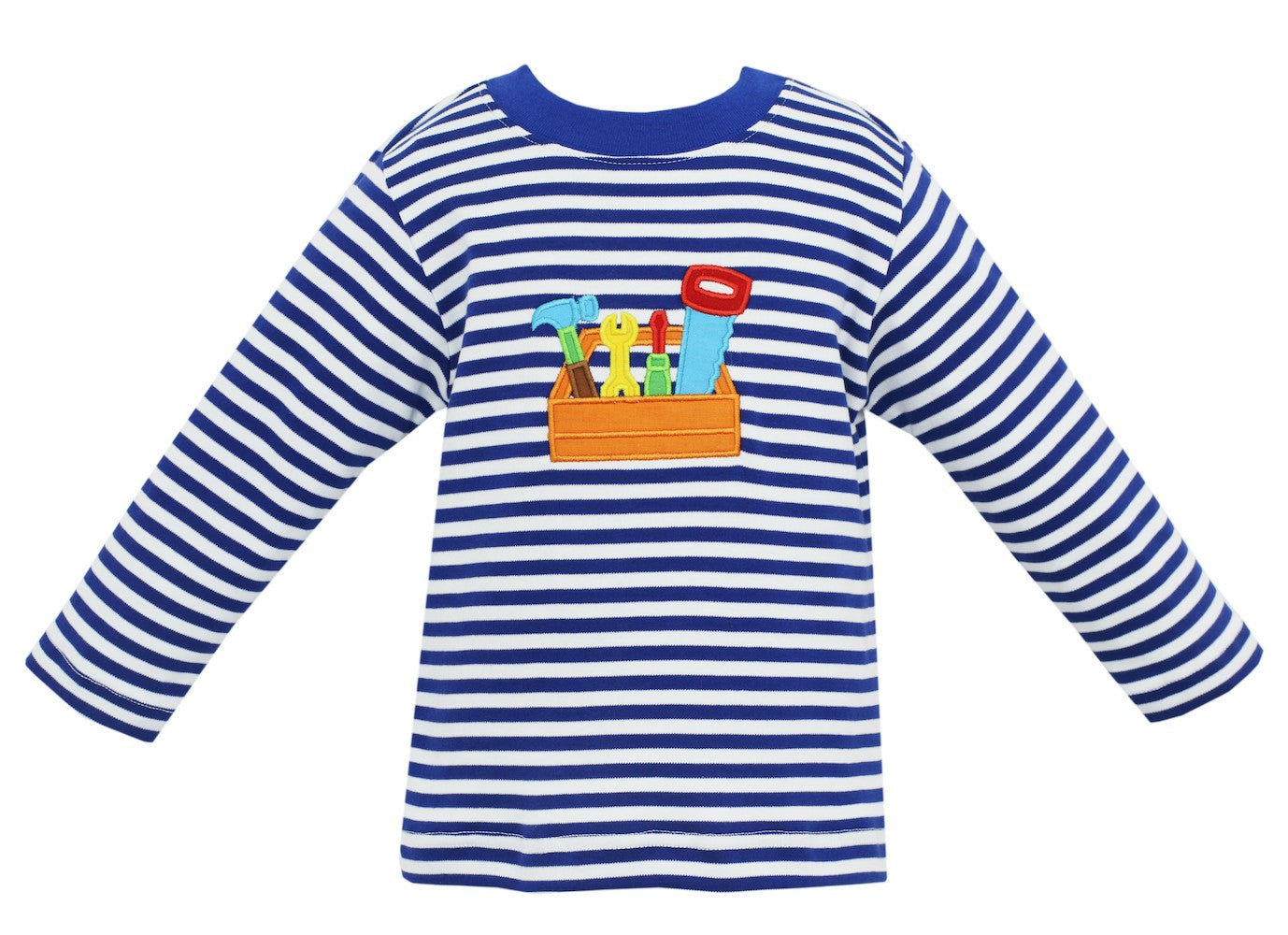 Claire & Charlie Boys Royal Blue Stripe Shirt - Tool Box by Claire & Charlie