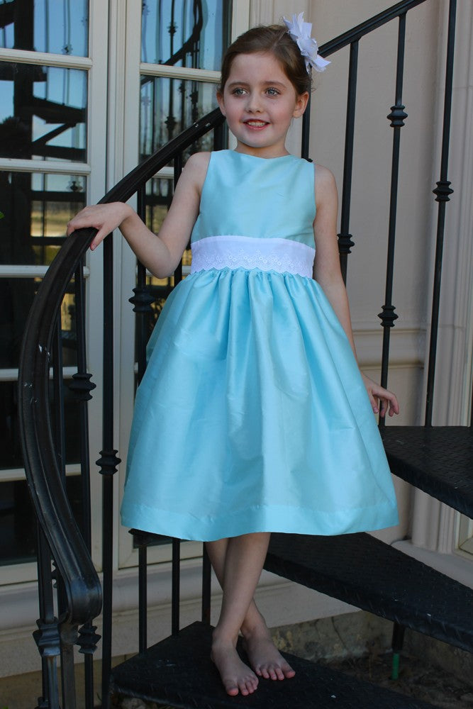 Susanne Lively Girls Sleeveless Special Occasion Dress - Blue