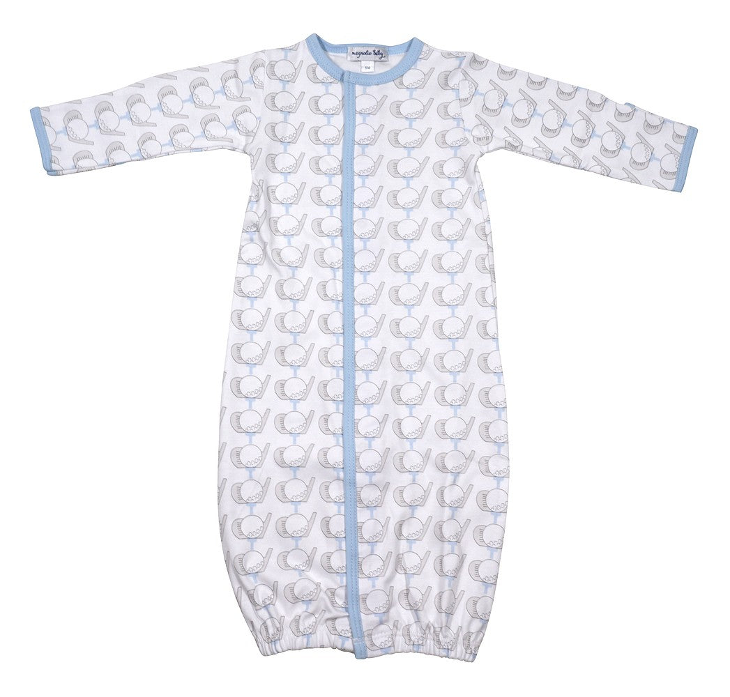 Magnolia Baby Boys Golf Printed Converter Gown - Blue by Magnolia Baby