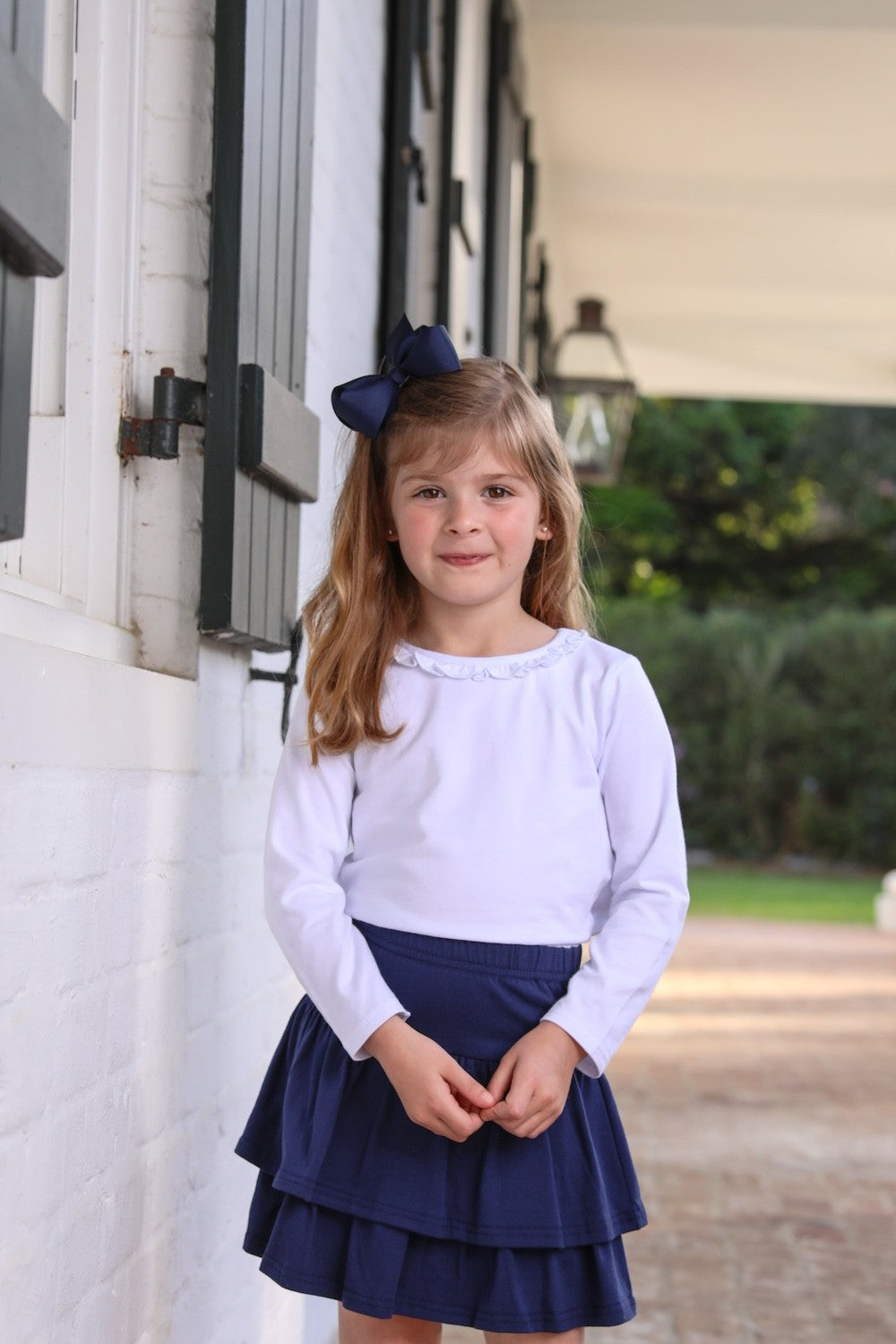 Trotter Street Kids Girls Rosemary Skort - Navy Blue